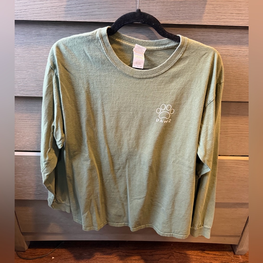 Gildan Ultra Cotton PAWZ Sage Green Shirt